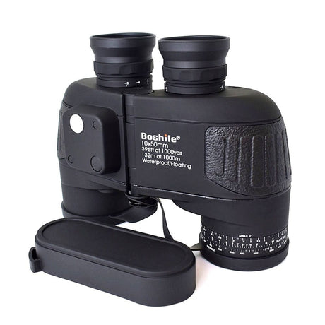Boshile 10x50 Marine Binoculars Compass & Rangefinder Binoculars  