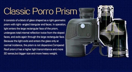 Boshile 10x50 Marine Binoculars Compass & Rangefinder Binoculars  