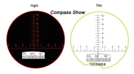 Boshile 10x50 Marine Binoculars Compass & Rangefinder Binoculars  