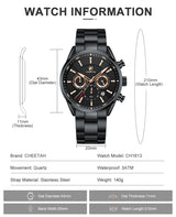 CHEETAH 1613G Casual Sport Chronograph Watch Quartz Watchs  BushLine