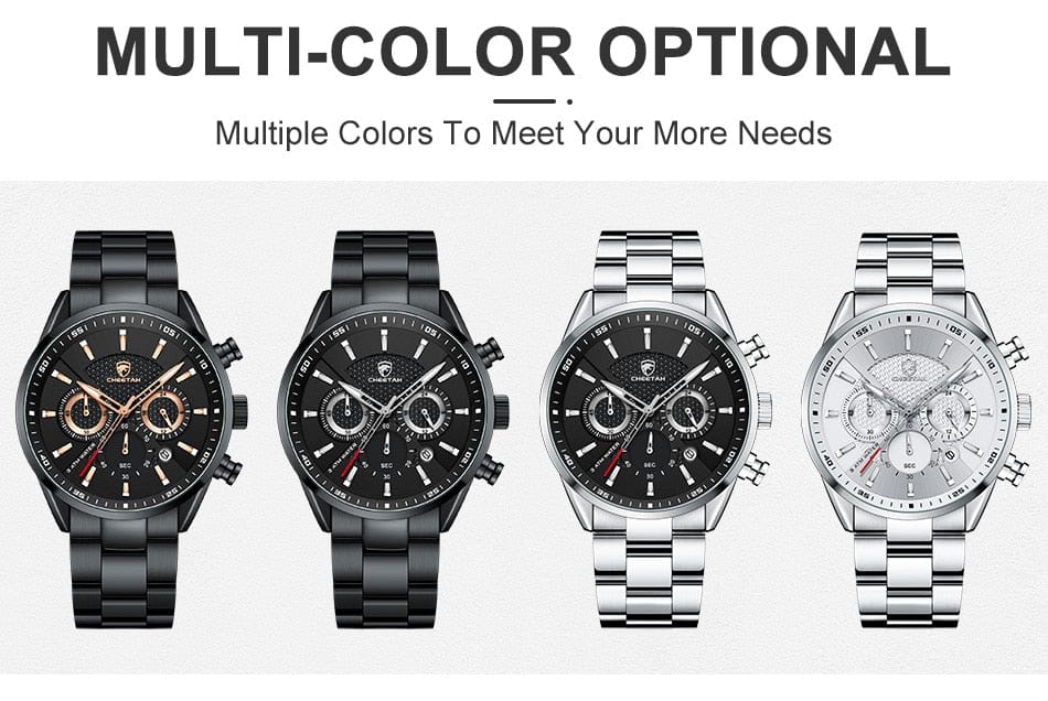 CHEETAH 1613G Casual Sport Chronograph Watch Quartz Watchs  BushLine