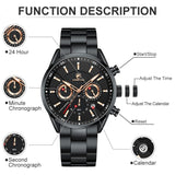 CHEETAH 1613G Casual Sport Chronograph Watch Quartz Watchs  BushLine