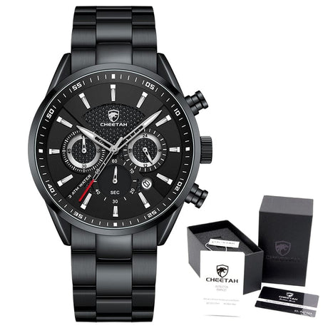 CHEETAH 1613G Casual Sport Chronograph Watch Quartz Watchs BushLine B S With Box