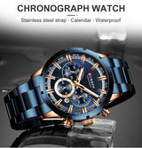 CURREN 8355 Luxury Sports Quartz Waterproof Watchs  BushLine