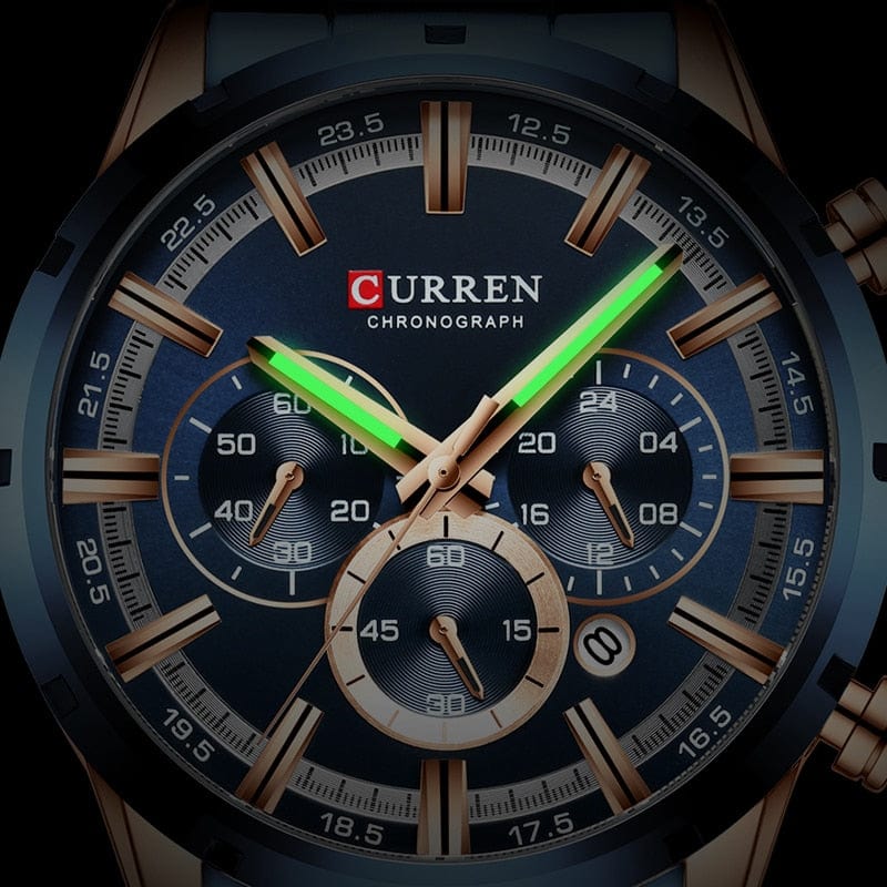 CURREN 8355 Luxury Sports Quartz Waterproof Watchs  BushLine