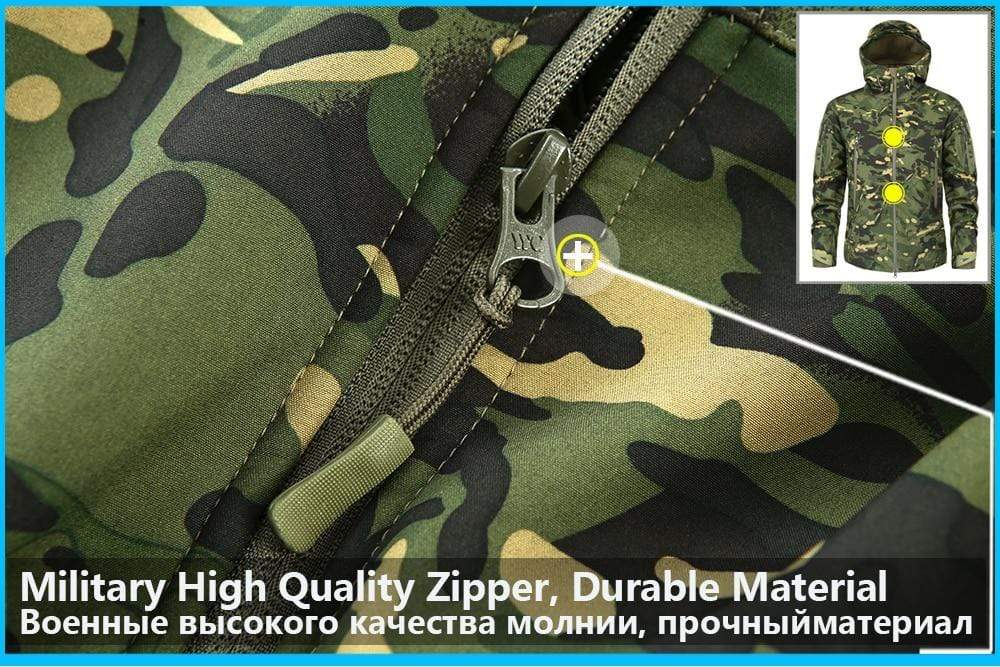 Camouflage Fleece Jacket Windbreaker Outdoor Clothing  BushLine