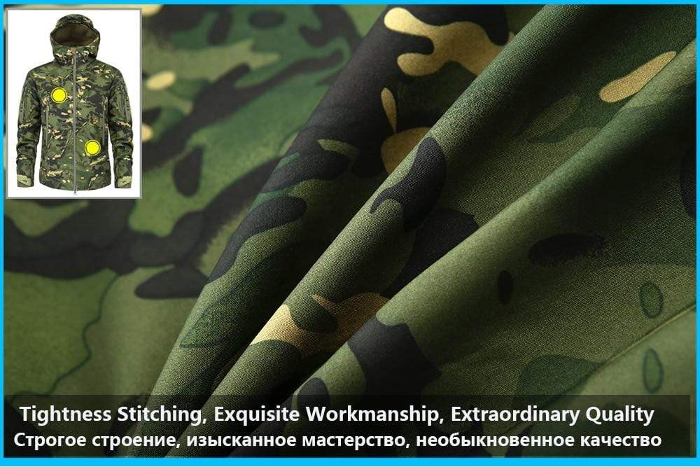Camouflage Fleece Jacket Windbreaker Outdoor Clothing  BushLine