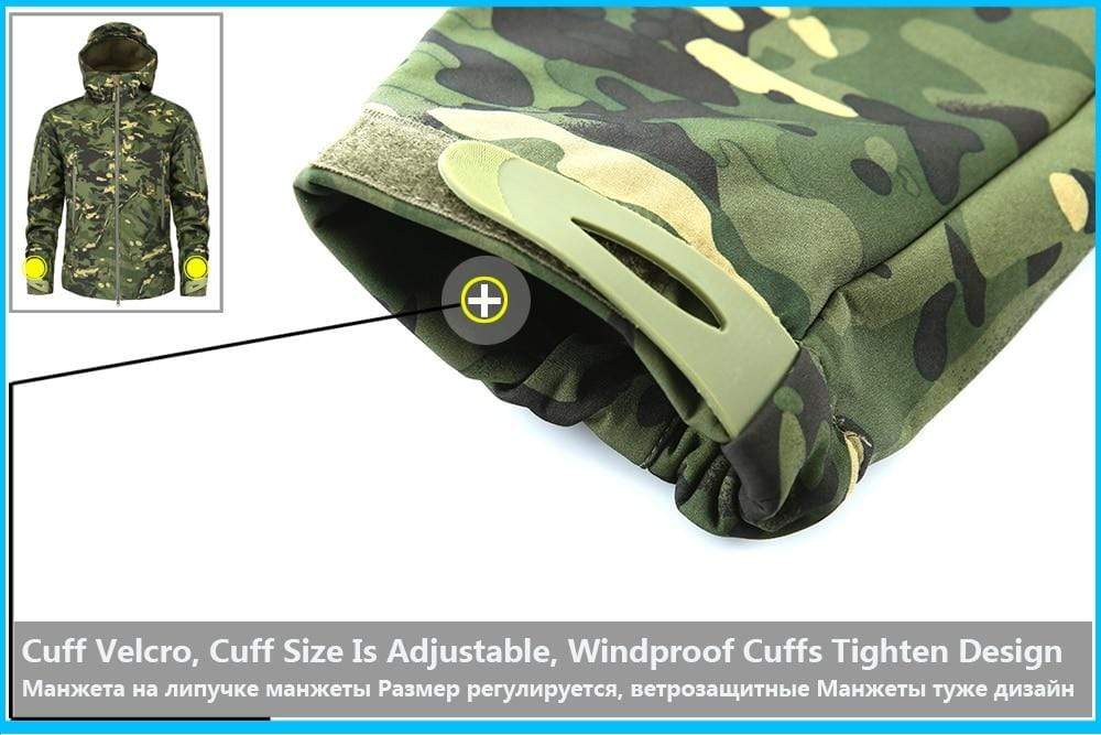 Camouflage Fleece Jacket Windbreaker Outdoor Clothing  BushLine