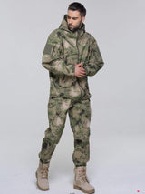 Camouflage Hooded Fleece + Pants Combo jackets  