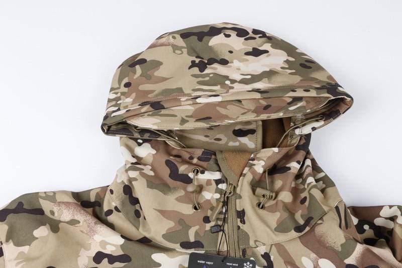 Camouflage Hooded Fleece + Pants Combo jackets  