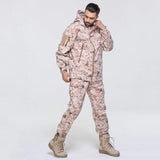 Camouflage Hooded Fleece + Pants Combo jackets  