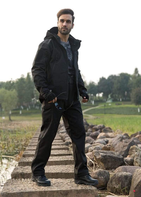 Camouflage Hooded Fleece + Pants Combo jackets  