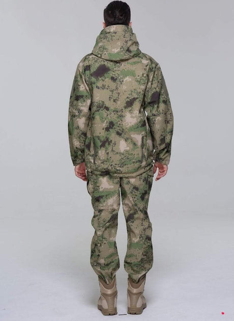 Camouflage Hooded Fleece + Pants Combo jackets  