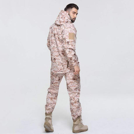 Camouflage Hooded Fleece + Pants Combo jackets  
