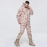Camouflage Hooded Fleece + Pants Combo jackets BushLine Desert S