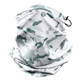 Camouflage Neck & Face Sun Germ Shield Outdoor Clothing BushLine white