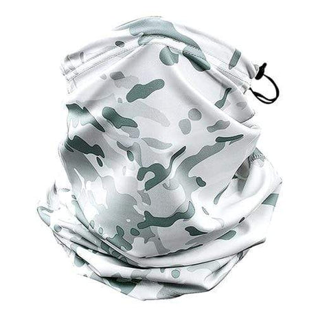 Camouflage Neck & Face Sun Germ Shield Outdoor Clothing BushLine white