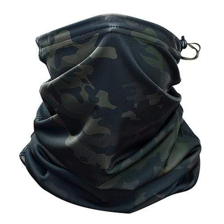 Camouflage Neck & Face Sun Germ Shield Outdoor Clothing BushLine Black