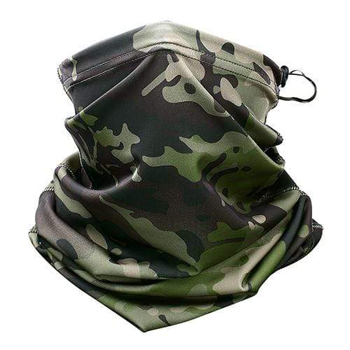 Camouflage Neck & Face Sun Germ Shield Outdoor Clothing BushLine Jungle