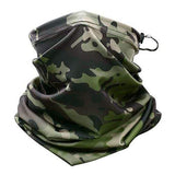 Camouflage Neck & Face Sun Germ Shield Outdoor Clothing BushLine Jungle