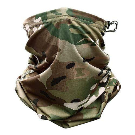 Camouflage Neck & Face Sun Germ Shield Outdoor Clothing BushLine CP Camo