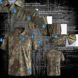 Camouflage Polo Shirt 'Fast Dry' tacticle clothing  