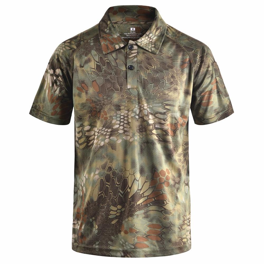 Camouflage Polo Shirt 'Fast Dry' tacticle clothing  BushLine