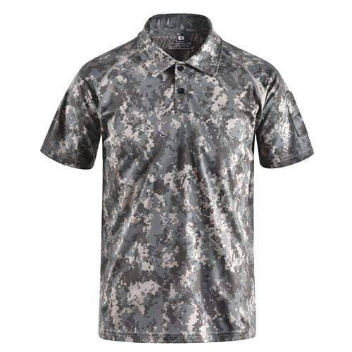 Camouflage Polo Shirt 'Fast Dry' tacticle clothing BushLine ACU M