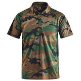 Camouflage Polo Shirt 'Fast Dry' tacticle clothing BushLine JG M