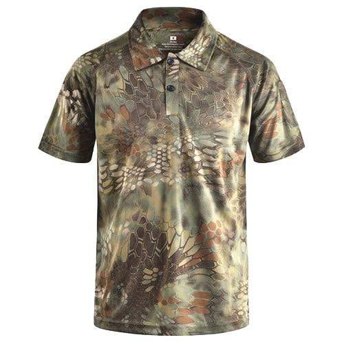 Camouflage Polo Shirt 'Fast Dry' tacticle clothing BushLine MAD M