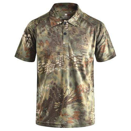Camouflage Polo Shirt 'Fast Dry' tacticle clothing BushLine MAD M