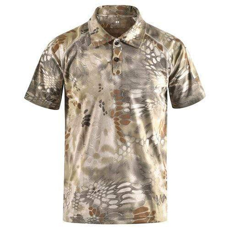 Camouflage Polo Shirt 'Fast Dry' tacticle clothing BushLine HLD M