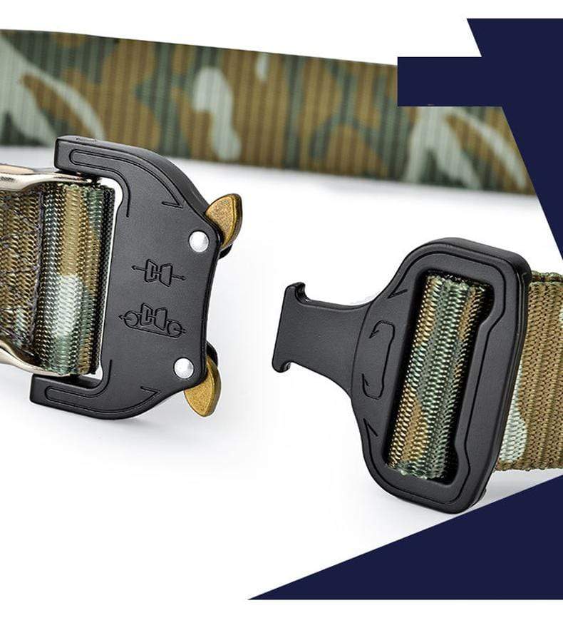 Canvas Belt Metal Quick Lock Buckle tacticle clothing  