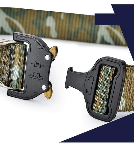 Canvas Belt Metal Quick Lock Buckle tacticle clothing  