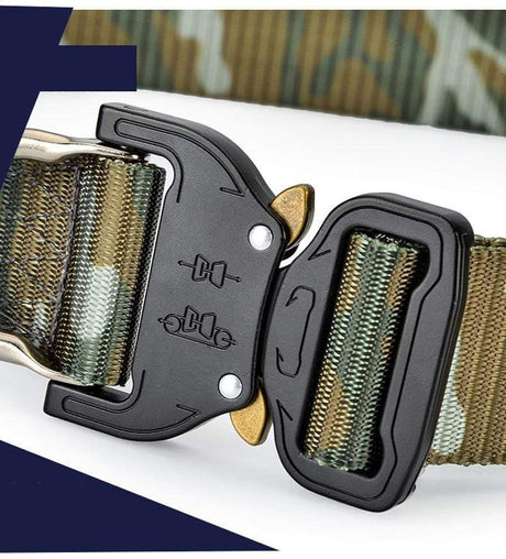 Canvas Belt Metal Quick Lock Buckle tacticle clothing  