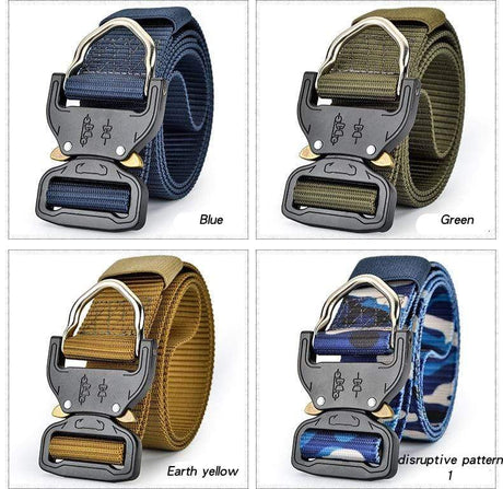 Canvas Belt Metal Quick Lock Buckle tacticle clothing  