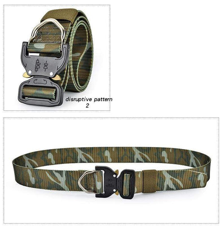 Canvas Belt Metal Quick Lock Buckle tacticle clothing  
