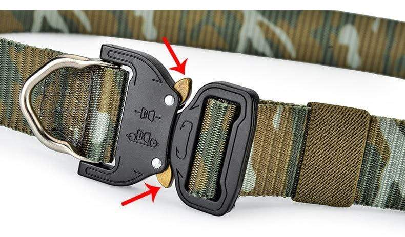 Canvas Belt Metal Quick Lock Buckle tacticle clothing  BushLine