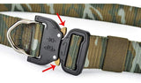 Canvas Belt Metal Quick Lock Buckle tacticle clothing  BushLine