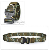 Canvas Belt Metal Quick Lock Buckle tacticle clothing  BushLine