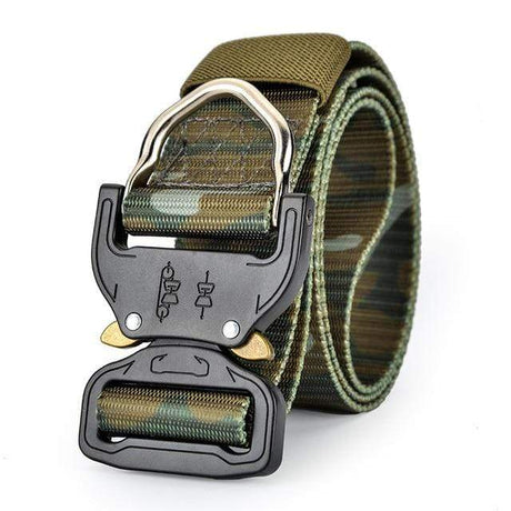 Canvas Belt Metal Quick Lock Buckle tacticle clothing BushLine disruptive pattern 2 100cm