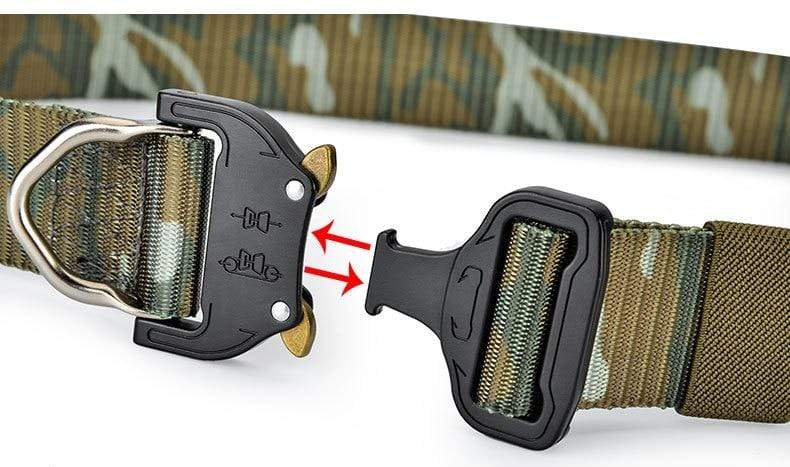 Canvas Belt Metal Quick Lock Buckle tacticle clothing  BushLine