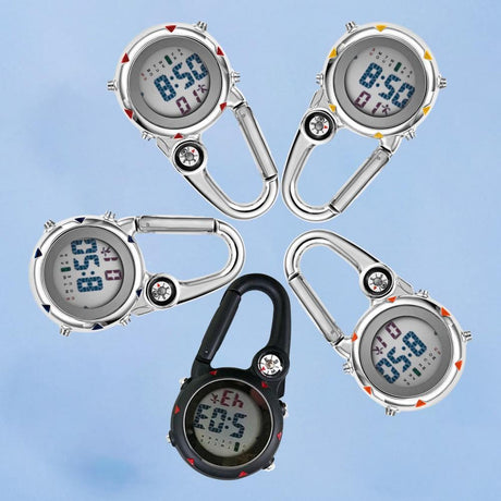 Clip On Carabiner Digital Sports Watches Quartz Optics BushLine