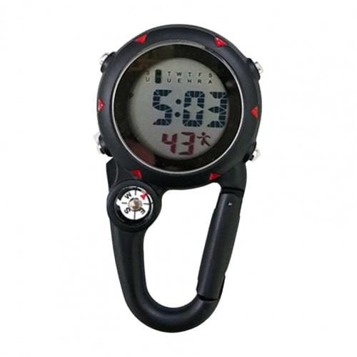 Clip On Carabiner Digital Sports Watches Quartz Optics BushLine