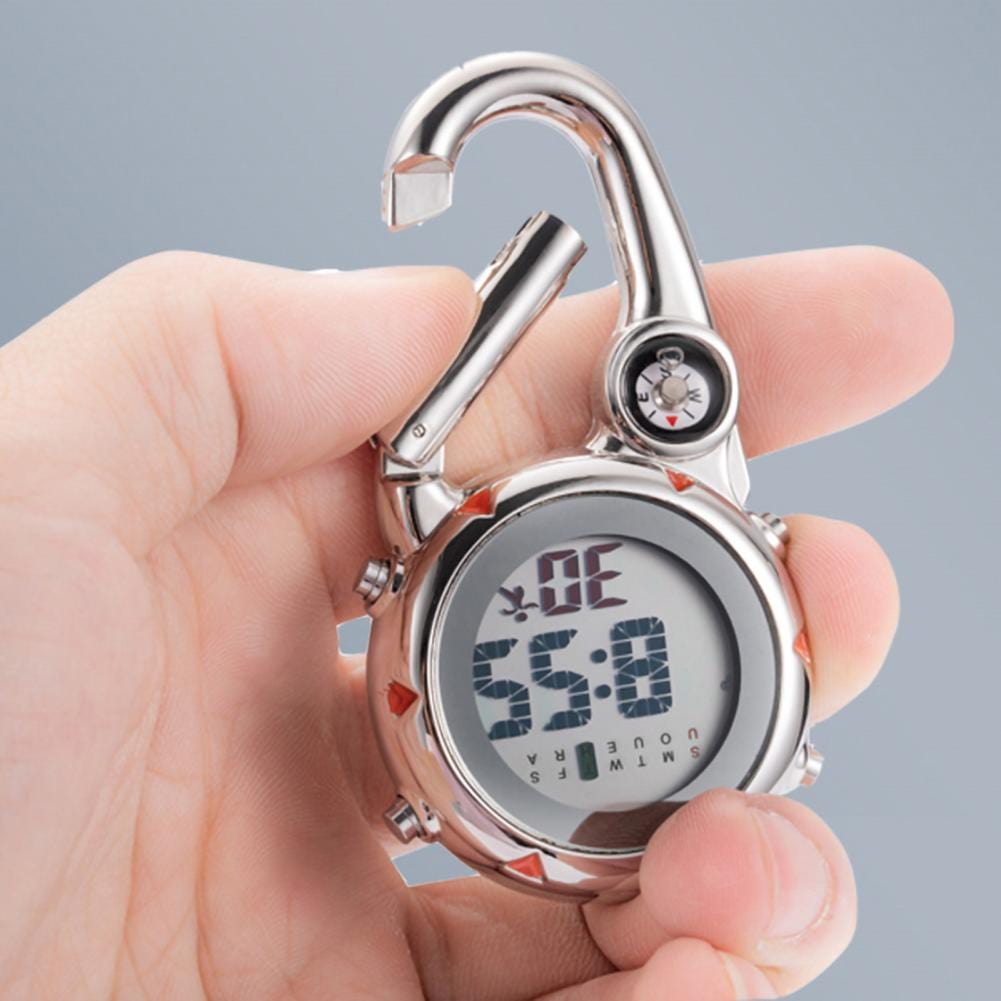 Clip On Carabiner Digital Sports Watches Quartz Optics BushLine