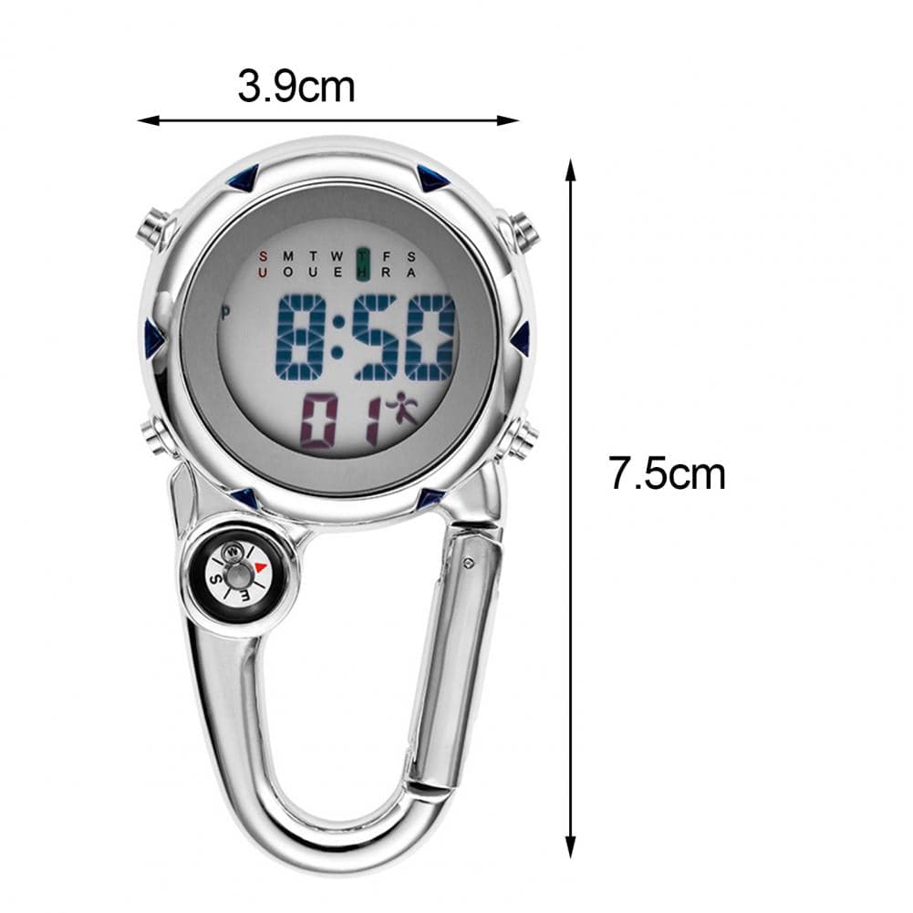 Clip On Carabiner Digital Sports Watches Quartz Optics BushLine