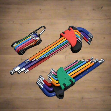 Colour Coded Torx & Hex Head Allen Key Set tools  BushLine