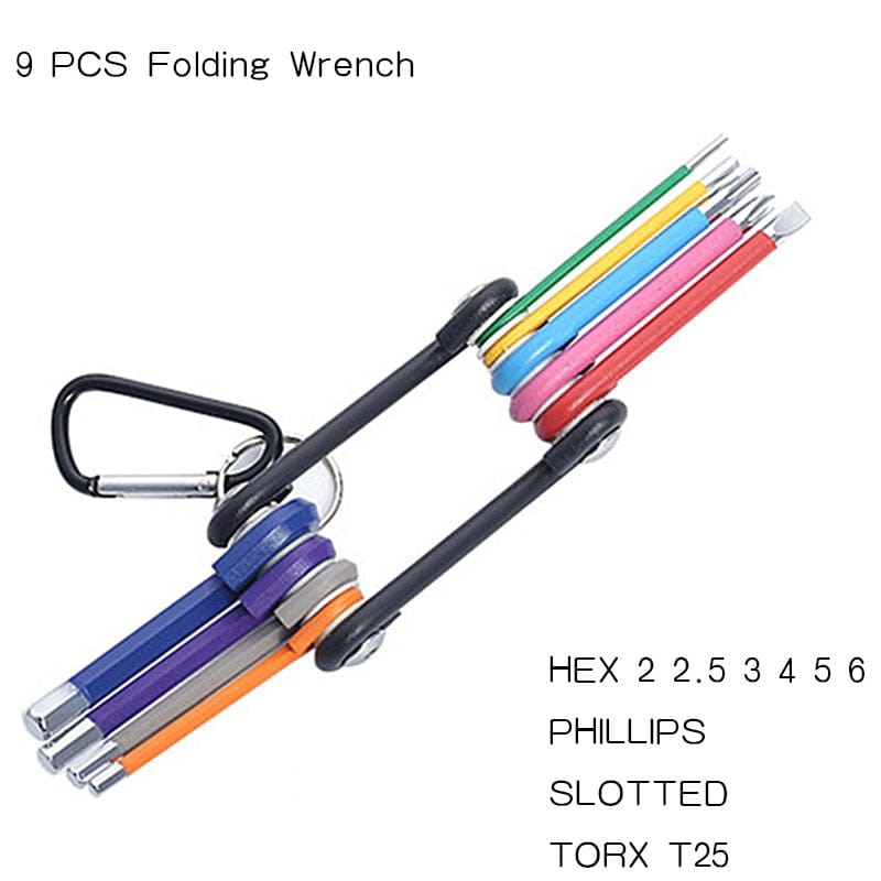 Colour Coded Torx & Hex Head Allen Key Set tools  BushLine