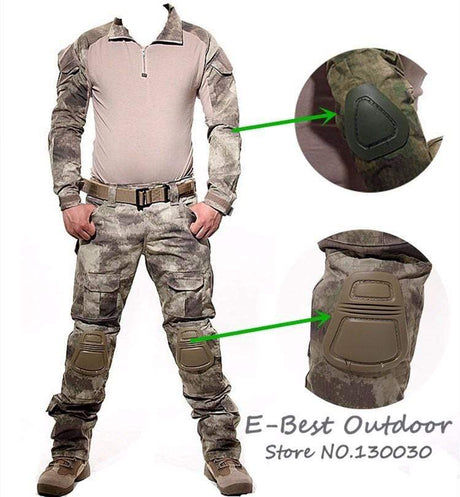Combat Shirt + Cargo Pants Knee Pads tacticle clothing  