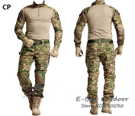 Combat Shirt + Cargo Pants Knee Pads tacticle clothing  